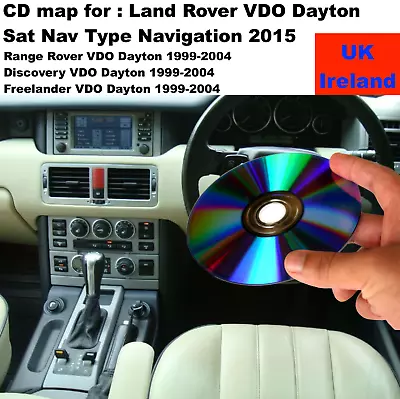 2015 Sat Nav Disc Map Vdo Dayton For Range Rover - Navigation Cd Uk & Ireland • £16.99