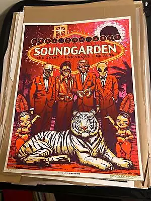 Soundgarden Las Vegas 2011 Munk One Poster SIGNED SN! 18x24! • $2420