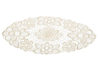 £6.89 • Buy Cream Pack Of 6 Floral Lace Oval Doilies Traditional Table Dressing Home Mats