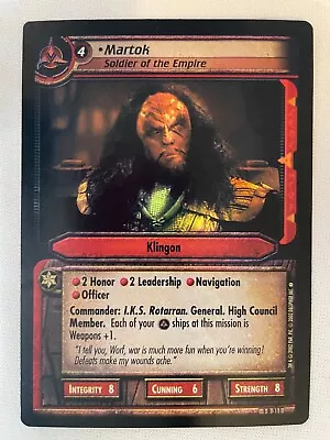 Star Trek CCG 2E - Martok - Soldier Of The Empire - Tournament Foil 1R311 • $3.99