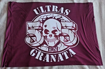 Écharpe Vintage Ultras Granata - Erreur D'écriture Inversée - Modèle Rare AL26