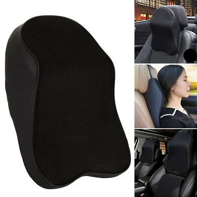 Soft Memory Foam Car Seat Headrest Pillow Neck Support Driving Head Cushion Pad • £7.85