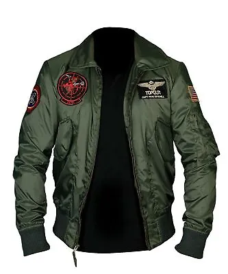 £49.99 • Buy Tom Cruise Top Gun Maverick Flight Bomber Jacket Jet Pilot Jacket