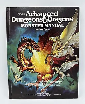 Advanced Dungeons & Dragons Monster Manual 1979 4th Edition TSR D&D Book RPG  • $64.95