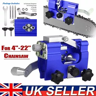 Portable Chainsaw Sharpener Saw Chain Teeth Sharpening Saw Blade Grinding Tool • £14.99