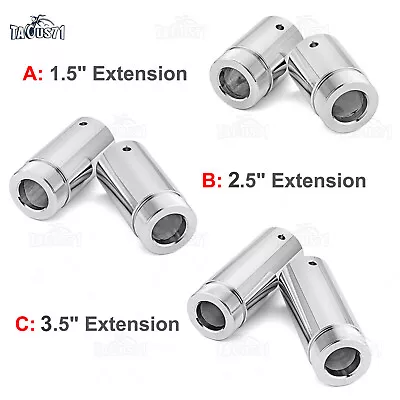 $43.57 • Buy 49mm Fork Tube 1.5  2.5  3.5  Extensions For Harley Touring Dyna V-Rod Breakout