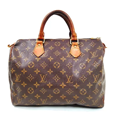 Louis Vuitton LV Hand Bag  Speedy 30 Brown Monogram 2650074 • $0.99