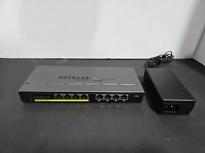 NETGEAR PROSAFE GS108PEv2 8 PORT GIGABIT MANAGED SWITCH 4 PORTS POE • $29.99