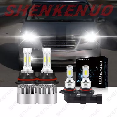 For Chrysler Town & Country 2005-2007 9007 LED Headlight 9145 Fog Light Bulbs S2 • $26.24