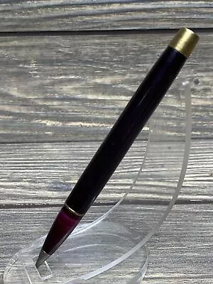 Vintage Ballpoint Ink Pen Maroon Pink Gold • $17.99