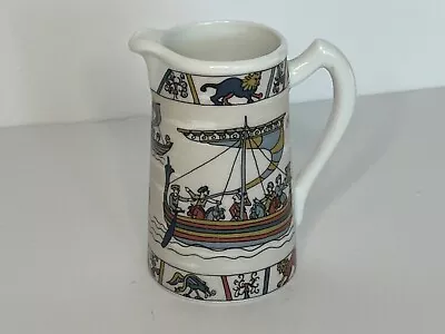 Vintage Limoges Tapisserie De Bayeux Creamer  France Viking Ship • $20