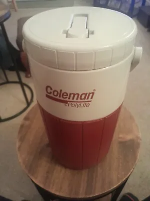 COLEMAN POLYLITE 5590 Thermos  Water Liquid Jug Drinking Cooler VGC • £14.99