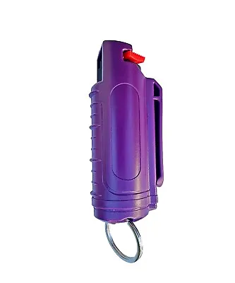 Purple Twist Lock Pepper Spray Mace Self-Defense Tool Keychain Holster  • $2.99