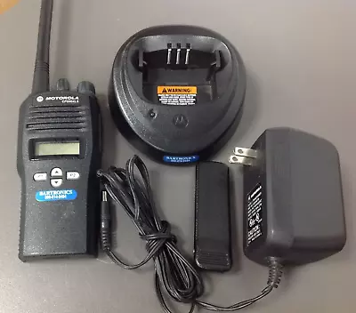 Motorola VHF CP200XLS Charger Power* Antenna Programmed NO BATTERY • $189