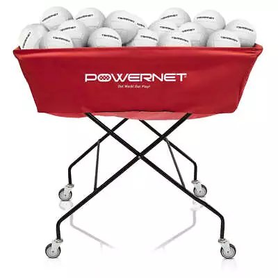 PowerNet Extra-Large Volleyball Wheeled Cart Hammock Style W/ 3 Pockets (1189) • $240.99