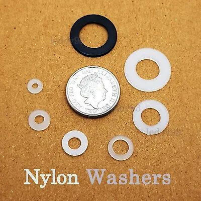 £1.19 • Buy M2,m3,m4,m5,m6,m8,m10 Nylon Metric Plastic Washers Flat Washer Spacer