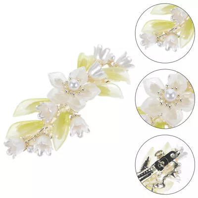 Aesthetic Lily Of The Valley Hair Clip Spring Barrette Gift For Women-RL • £7.88