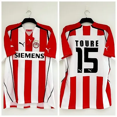 BNWT | Olympiakos | Home Football Shirt | 2005-06 | Yaya Toure 15 | XXL • £60