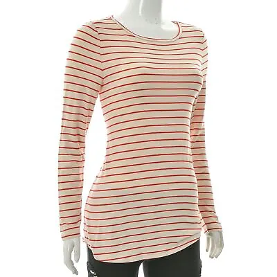 Marc O'Polo Women's Basic Top Scoop Neck Long Sleeve T-Shirt Striped Size S • £28.85
