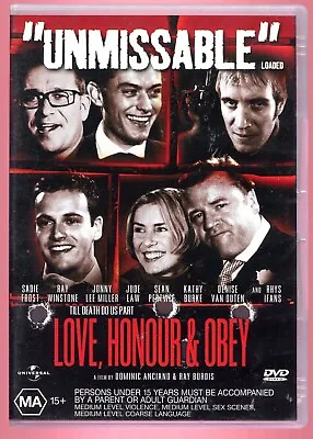 Love Honour & Obey - R4 DVD British Crime Action • £6.20