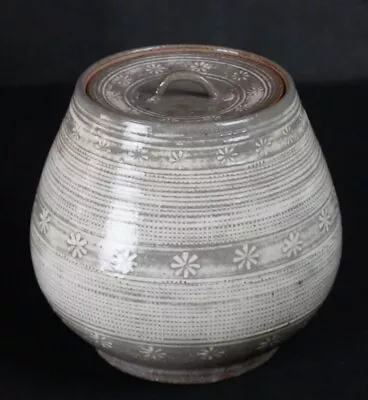 Japan Wood Kiln Ceramic Mizusashi Hand Craft Wabisabi 1970 • $97.60