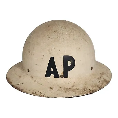 World War II Military AP Helmet Lining Shore Police Or Air Force Security  • $124.88