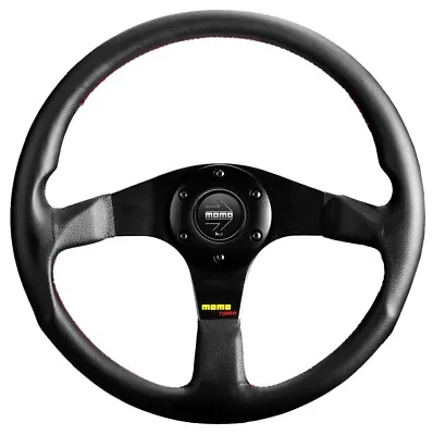 MOMO Tuner Leather Steering Wheel 350mm NEW Sport Competition Tuning Drift • $212.89