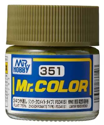 Mr. Hobby Mr. Color Lacquer C351 Zinc-Chromate Type FS34151 10ml C351 • $2.69