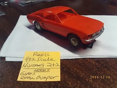 Used Vintage Revell 1/32 Scale '67' Mustang 2+2 Slot Car Orange (see Pictures) • $29.95