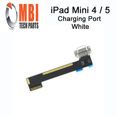 IPad Mini 4 5 4th 5th Replacement Charge Port Flex Cable Dock Connector White • £5.29