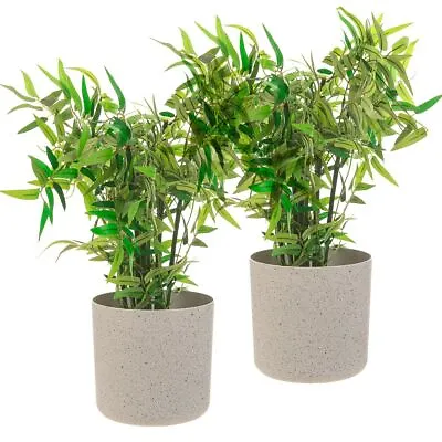 £9.95 • Buy 2Pcs Garden Plant Pot Planter Basket Flowerpot Plants Indoor Decor Tree Plastic