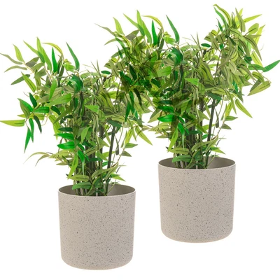 £9.95 • Buy 2Pcs Garden Plant Pot Planter Basket Flowerpot Plants Indoor Decor Tree Plastic