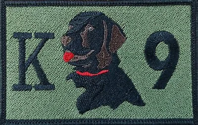 K-9 Black Labrador Service Dog Patch W/ VELCRO® Brand Fastener K9  • $11.97