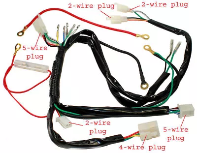 WIRING HARNESS For 50cc- 90cc110cc 25cc Chinese Pit Dirt Bike Electric Start • $13.08