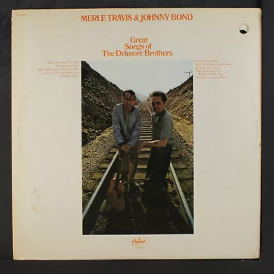 MERLE TRAVIS & JOHNNY BOND: Great Songs Of The Delmore Brothers CAPITOL 12  LP • $20
