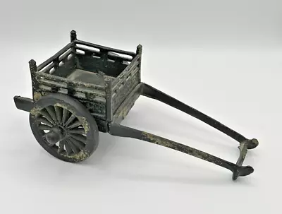 Vintage Cast Iron Wagon Toy Cart Type For Horse Drawn Carriage For Parts As Is • $35.01