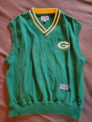 VTG Pro Line Starter Green Bay Packers Sweater Vest 90s NFL Mens Large Football • $31