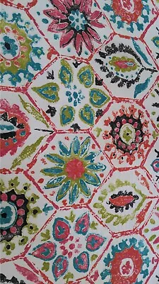 P.Kaufmann  Antique Stone Floral Tiles  Fabric - Indoor/Outdoor By The Yard S • $13.88