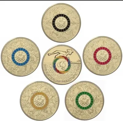 $35.99 • Buy 🔥 Australian $2 Two Dollar Coin Set Collection 2016 Olympic Rio Colour 6x CIRC 