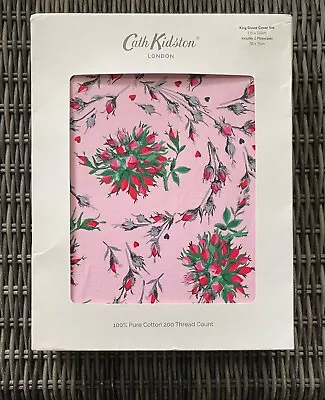 Cath Kidston Forever Rose King  Duvet Cover And Pair Of Pillowcases • £58
