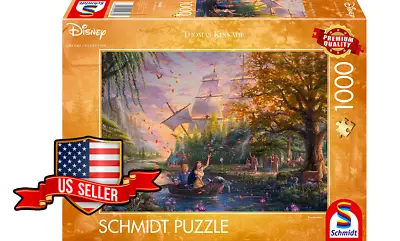 NEW SEALED Schmidt 59688 Thomas Kinkade Disney Pocahontas 1000 Pc Jigsaw Puzzle • $34.95