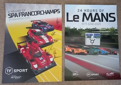 Le Mans 24hr 100 Years & Elms 4 Hr Spa Francorchamps T F Sports Official Posters • £15