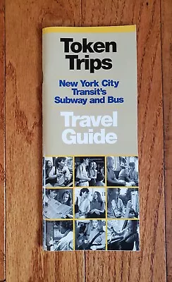 Vintage 1994 Nyc New York City Subway &  Bus Token Trips Travel Guide Nycta Mta • $14.99