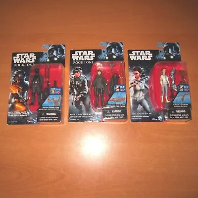 3x Star Wars Action Figures - IMPERIAL GROUND CREW JYN ERSO & PRINCESS LEIA New • $20