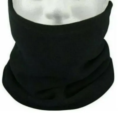 £3.99 • Buy Neck Warmer Snood Thermal Black Scarf Warm Fleece Adults One Size 