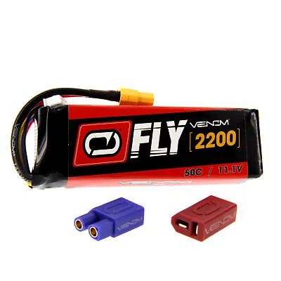 Venom Fly 50C 3S 2200mAh 11.1V LiPo Battery With UNI 2.0 Plug • $49.99