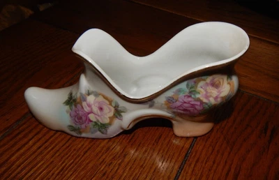 $8.99 • Buy Vintage R S Prussia Hand Painted Roses Porcelain Victorian Shoe