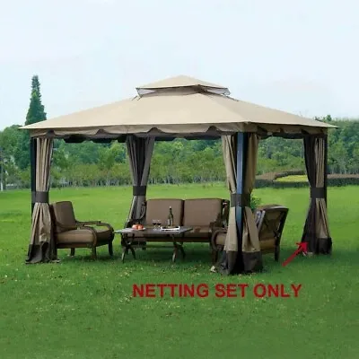 Sunjoy Replacement Mosquito Netting For 10x12 Ft Chatham GAZEBO  Net • $53.99