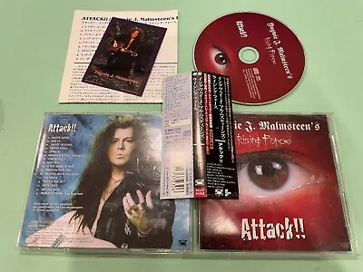 Yngwie Malmsteen's Rising Force – Attack!! Japan CD OBI (PCCY-01582) + Card • $16.99