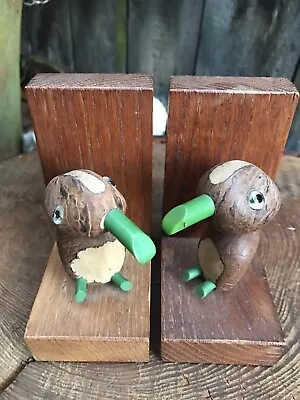 Vintage 1930/40's Tagua Nut And Bakelite Bird Bookends Henry Howell Art Deco • $183.70